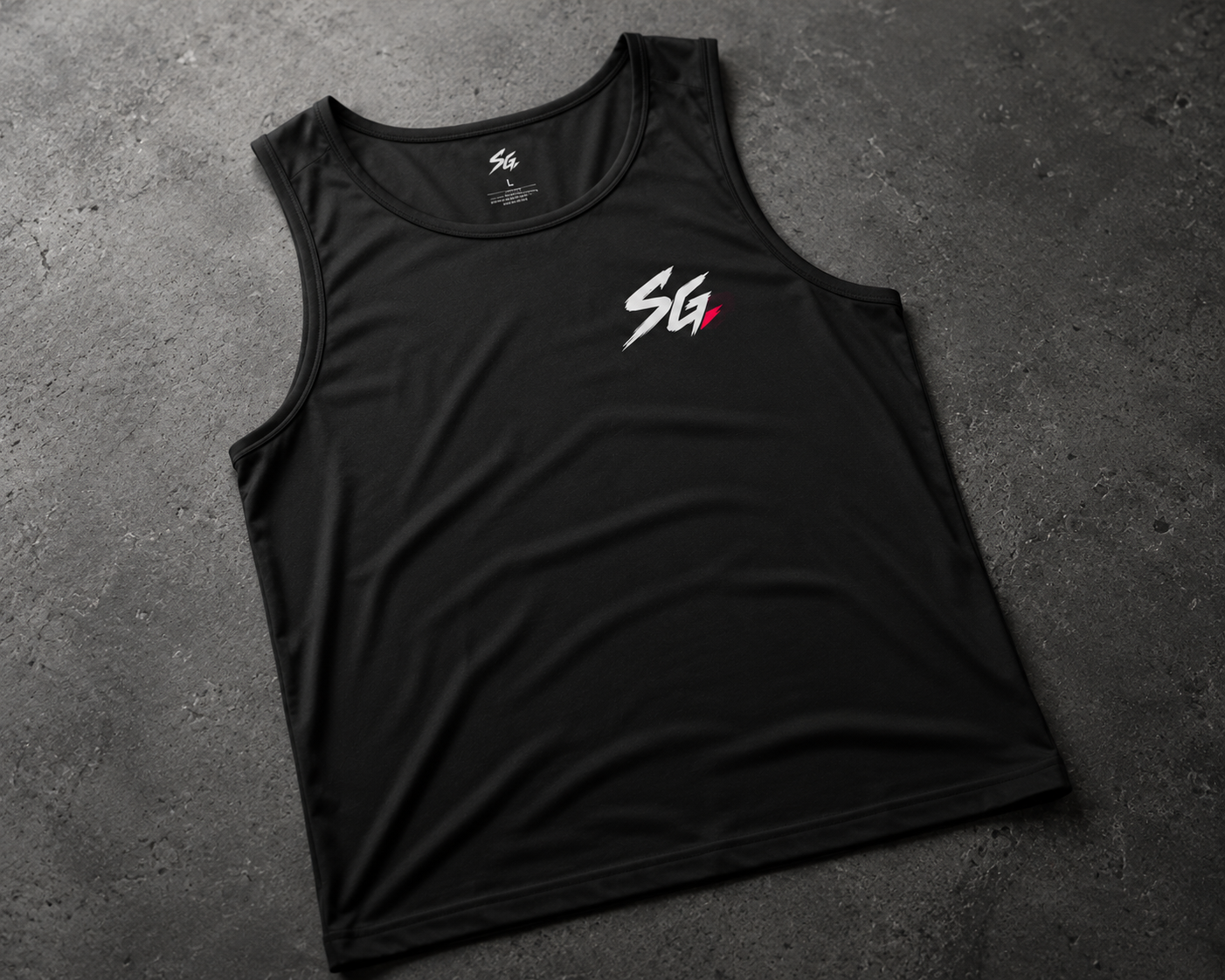 Herren Gym Tanktop "FLOTTER OTTER" – Performance Stringer mit Otter-Motiv