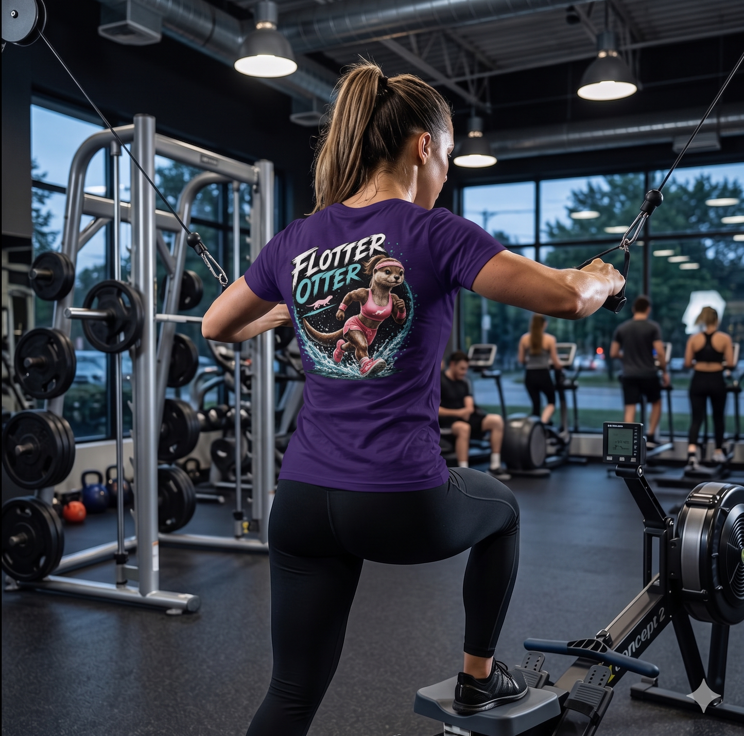 Damen Performance T-Shirt "FLOTTER OTTER" – Sportshirt